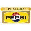 Image 1 : Pepsi-Cola porcelain door push & Enjoy Pepsi porcelain sign, both VG/Exc cond w/minor edge loss, 3.5