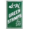 Image 1 : Advertising sign, S.& H. Green Stamps, 2-sided porcelain by Alpha Display Co., Exc cond on both side