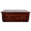 Image 2 : Furniture, high chest of drwrs, mahogany & veneers, c.1850, turned & twisted front columns w/Corinth