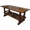 Image 1 : Furniture, work table, oak, full 2" thick top, mortise & tenon base, lower shelf, would make a great