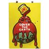 Image 1 : Advertising sign, Sherwin-Williams Paint "Cover the Earth", 5-color embossed porcelain, Good+ to VG 