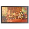 Image 1 : Breweriana, Pabst framed litho, "Courtesy of Pabst Breweries", signed by Geo Hinke, Colonial pub ima