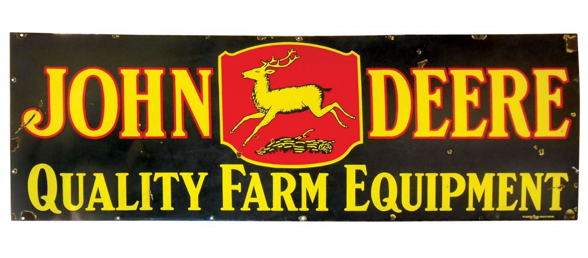 Farm machinery dealer sign, John Deere Quality Farm Equipment