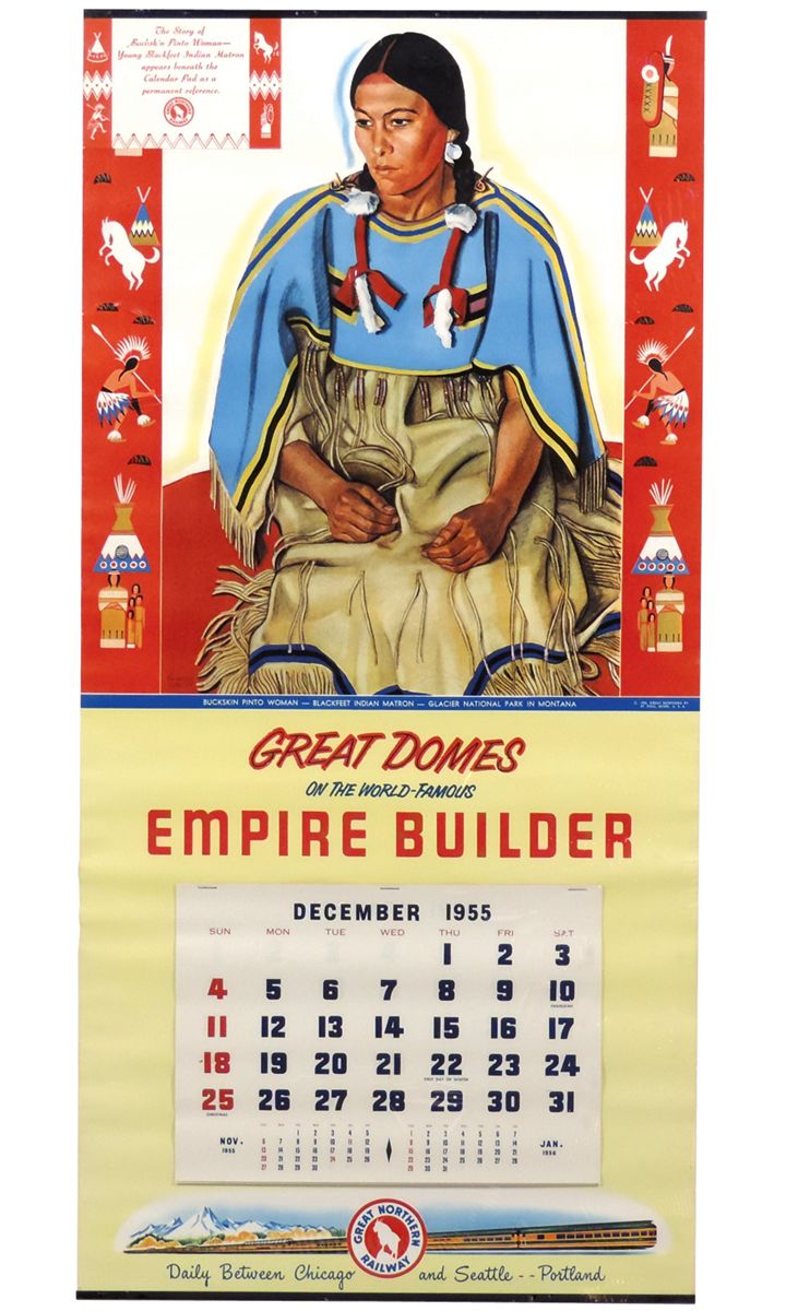 Railroad calendars (2), Great Northern Railway Empire Builder calendars