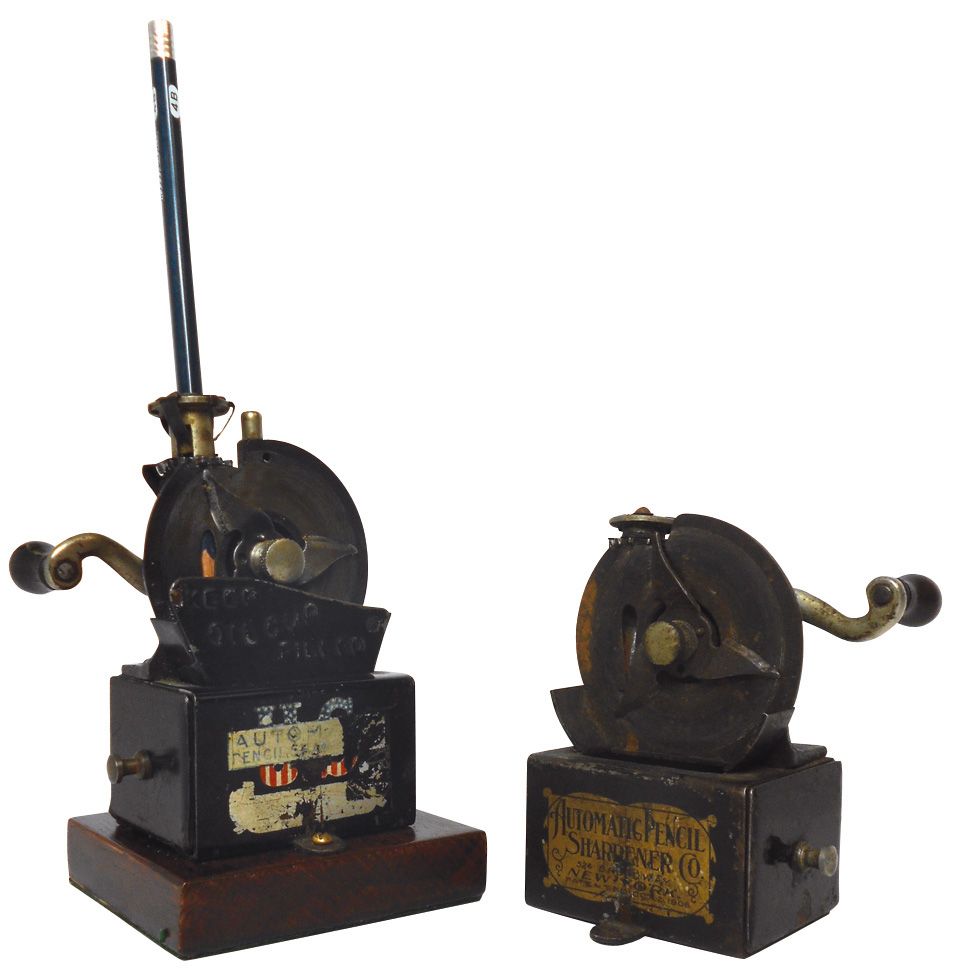 Office equipment, pencil sharpeners (2), Automatic Pencil Sharpener Co