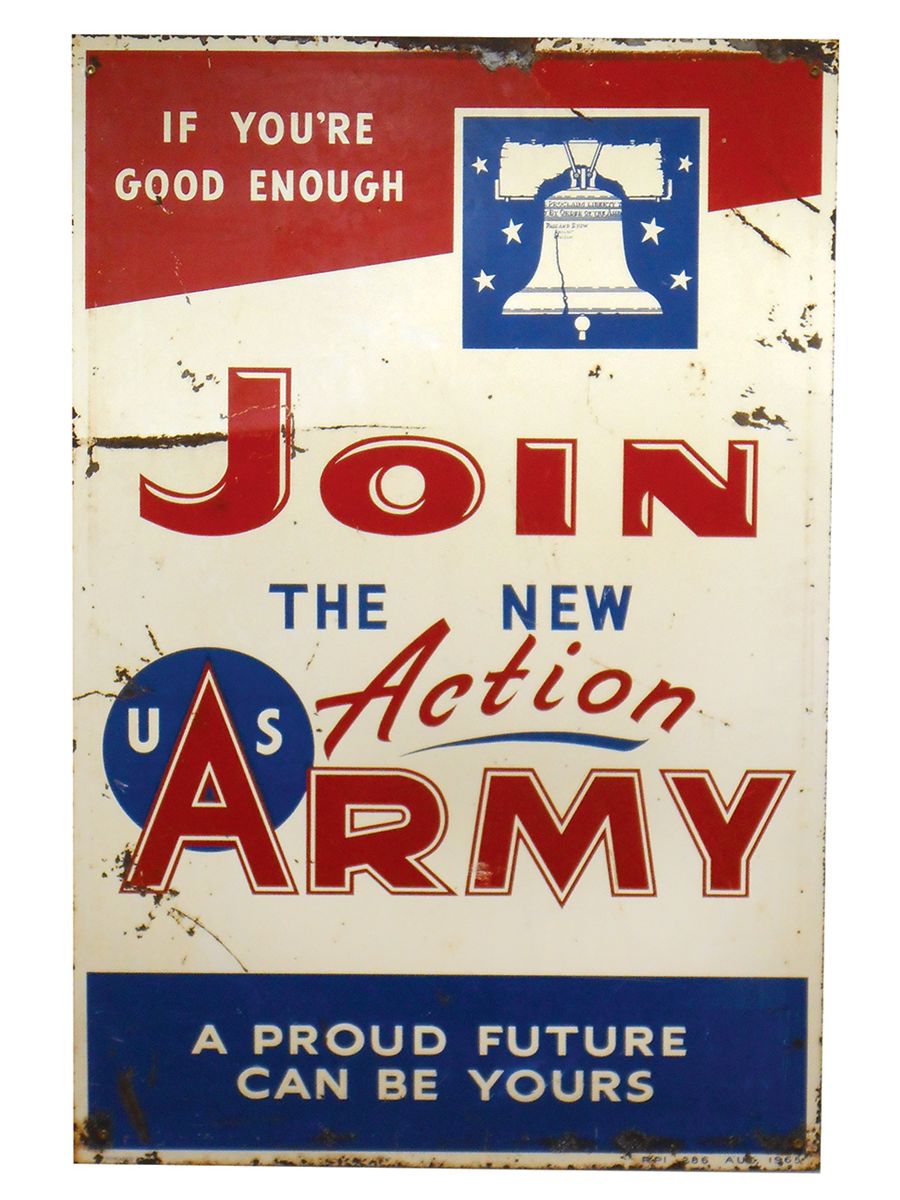 Join Army Sign Army recruiting sign,
