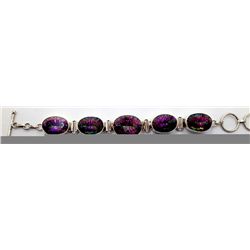 Sterling Silver .925 Mystic Topaz Bracelet