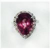 Image 1 : PINK SPINEL 7.14CT, 14K W/G RING 4.44GRAM / DIAMOND RD 0.65CT