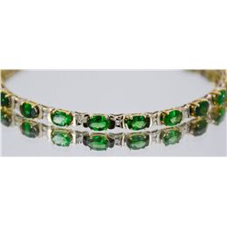 Tsavorite 10.74cttw w/ Diamond Bracelet