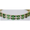 Image 1 : Tsavorite 10.74cttw w/ Diamond Bracelet