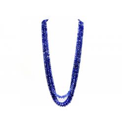 Tanzanite Beaded Necklace Rope 331.00ct