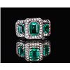 Image 1 : Emerald 2.13cttw w/ Diamond Ring