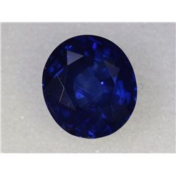 GIA  Sapphire Oval Shape 3.72ct