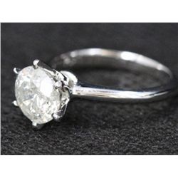 Platinum Solitaire 2.07ct Diamond Ring