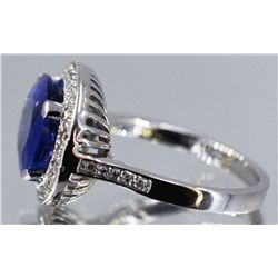 Tanzanite  6.15 Diamond Ring