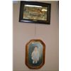 Image 1 : Two vintage framed prints including "The Breakfast " and an ugly baby