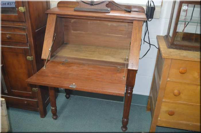 Single drawer drop front desk