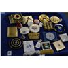 Image 1 : Large selection of vintage compacts etc. and a miniature Royal Doulton figurine etc.