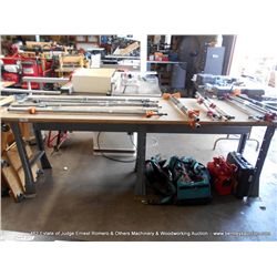WOOD & METAL WORK TABLE 30" X 96" X 34"