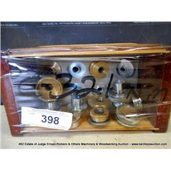 WOOD BOX OF MISC FITTINGS