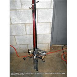 LOT: MISCELLANEOUS FISHING POLES, 4X THE MONEY