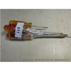 FLAT HEAD SCREW DRIVERS 4X MONEY