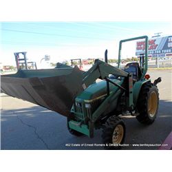 2004 JOHN DEERE 790 4x4, W/ 419 FRONT END LOADER 644.7 HOURS SN: CH3013DO10707, SN: LV0790G690499