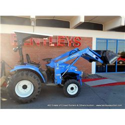 2003 NEW HOLLAND TC29D  4ST 4x4 TRACTOR W/ NH 7308 BUCKET,  691.3 HOURS, SN# G042810