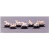 Image 2 : Seven playful horse miniatures, carved from bone.(Size: