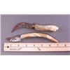 Image 3 : Two Native American cutting tools with Antler handles