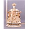 Image 6 : 20th Century, Chinese carved bone seated Emperor with