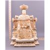 Image 6 : 20th Century, Chinese carved bone seated Empress with