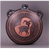 Image 1 : New Mexico Acoma canteen pottery with engraving and