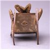 Image 5 : Antique bronze pig in a rocking chair. (Size: See last