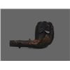 Image 1 : Antique Folk art carved pipe with clover.  Possibly