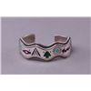 Image 1 : Native American sterling silver and multi color stone