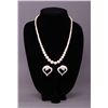 Image 1 : Antique Ivory necklace with heart shaped ivory