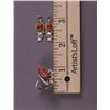Image 3 : Native American red coral set of ring and