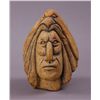 Image 1 : Native American Stone Sculpture of a Warrior with an