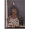 Image 4 : Indian Chief Sexton metal wall plaque, 1970 USA.