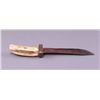 Image 2 : Antique Native American knife with horn handle.(Size: