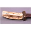 Image 3 : Antique Native American knife with horn handle.(Size: