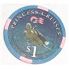 Image 1 : PRINCESS CRUISES $1.00 CASINO TOKEN *RARE-OFF OF THE GRAND PRINCESS*!! TOKEN CAME OUT OF SAFE!!