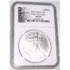 Image 1 : 2012 *EARLY RELEASES* CERTIFIED BY NGC MS-69 SILVER EAGLE SERIAL #3566808-043!! SILVER EAGLE CAME OU