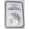 Image 1 : 2010 *EARLY RELEASES* CERTIFIED BY NGC MS-69 SILVER EAGLE SERIAL #3374957-142!!