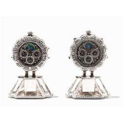 Gerald Genta, Set Of Unique Table Clocks, Around 1990