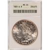 Image 1 : 1881-S MORGAN DOLLAR ANACS MS-64