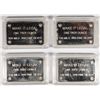 Image 2 : ( 4 ) SPECIALTY  BARS COATED WITH 100 MILS .999 SILVER, BARS ARE NOT PURE SILVER