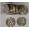 Image 1 : ROLL OF 1964 & 1964-D SILVER KENNEDY HALF DOLLARS