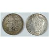 Image 1 : ( 2 ) 1878-S MORGAN SILVER DOLLARS, BOTH  AU,  NICE ORIGINAL COINS